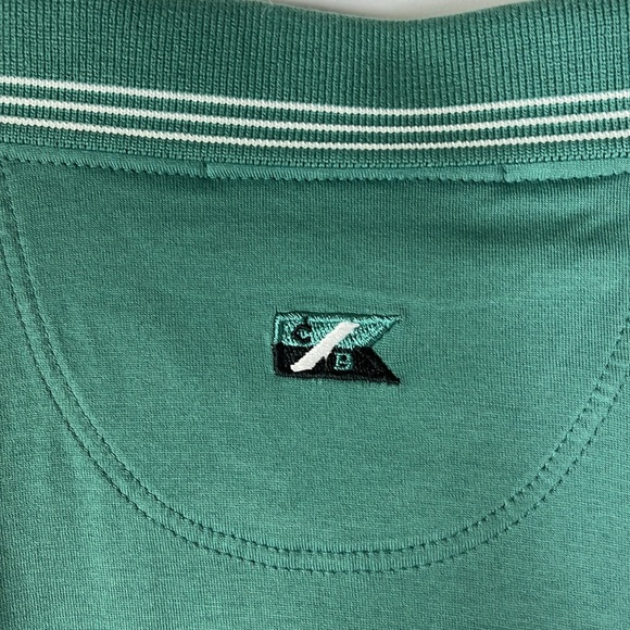 NWT Cutter & Buck golf polo split neckline Sz L Spruce green color - Picture 9 of 9